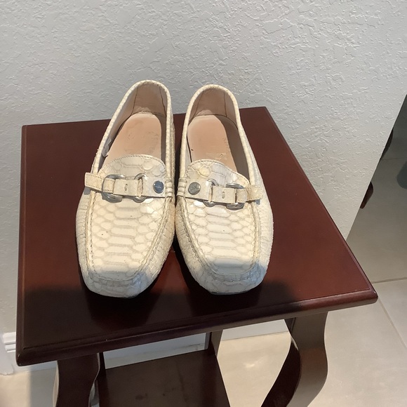 Loafer flat comfortable croc leather work shoes - Picture 2 of 6